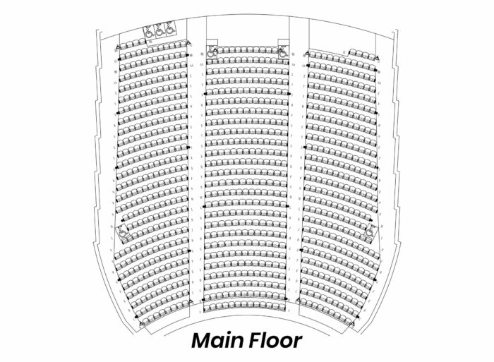 if civic auditorium main floor seating